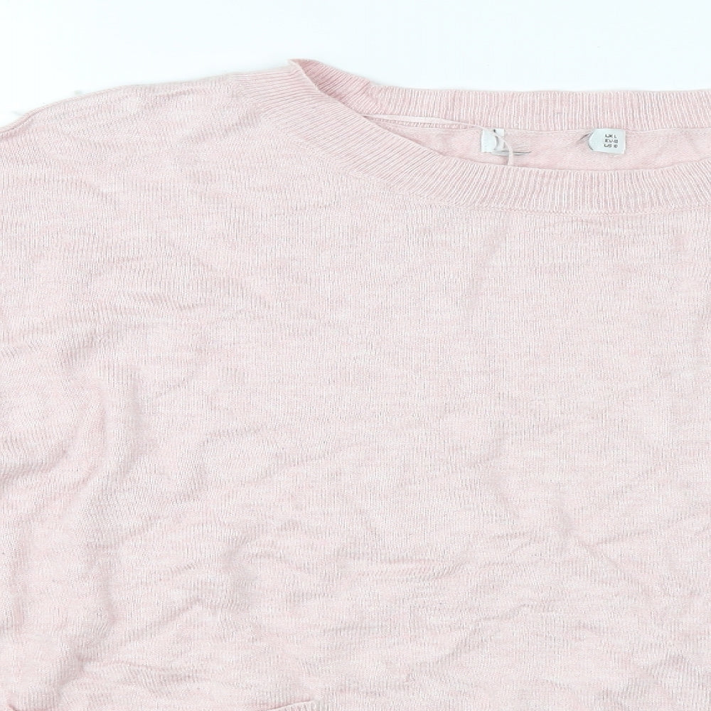 Gallery Womens Pink   Pullover Jumper Size L