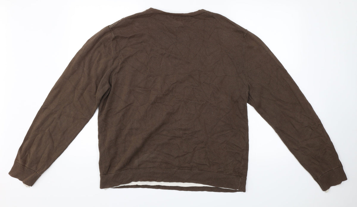 Urban Stone Womens Brown   Pullover Jumper Size XL