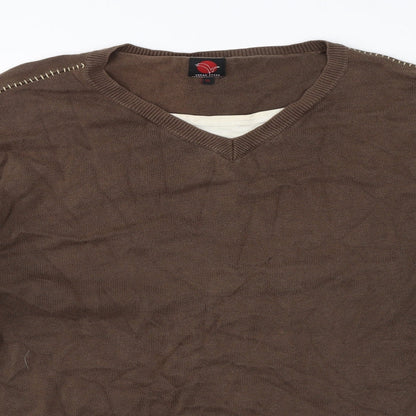 Urban Stone Womens Brown   Pullover Jumper Size XL