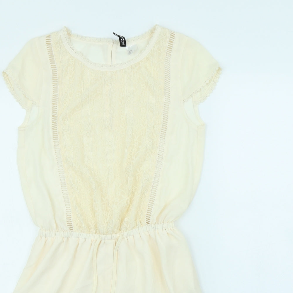 Divided Womens Beige   Playsuit One-Piece Size 6