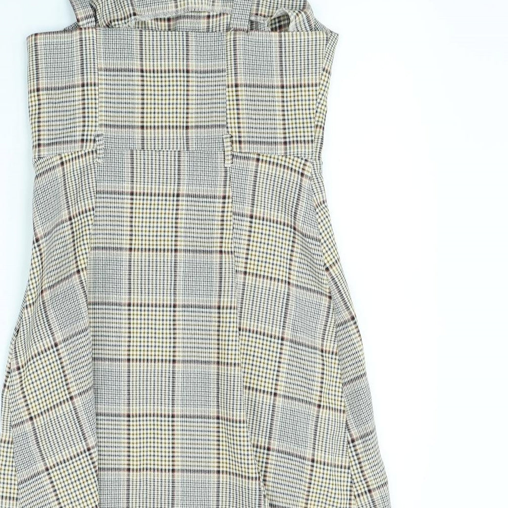 Primark Womens Brown Check  Mini  Size 6