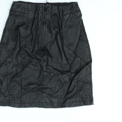 Divded Womens Black   Mini Skirt Size 6