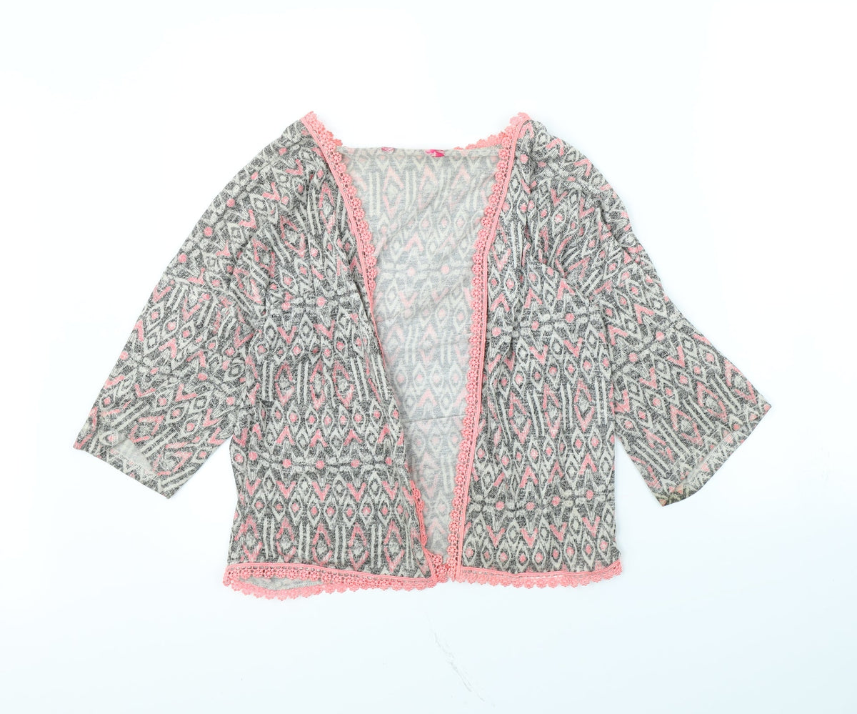 YD Girls Black Geometric  Jacket  Size 9 Years