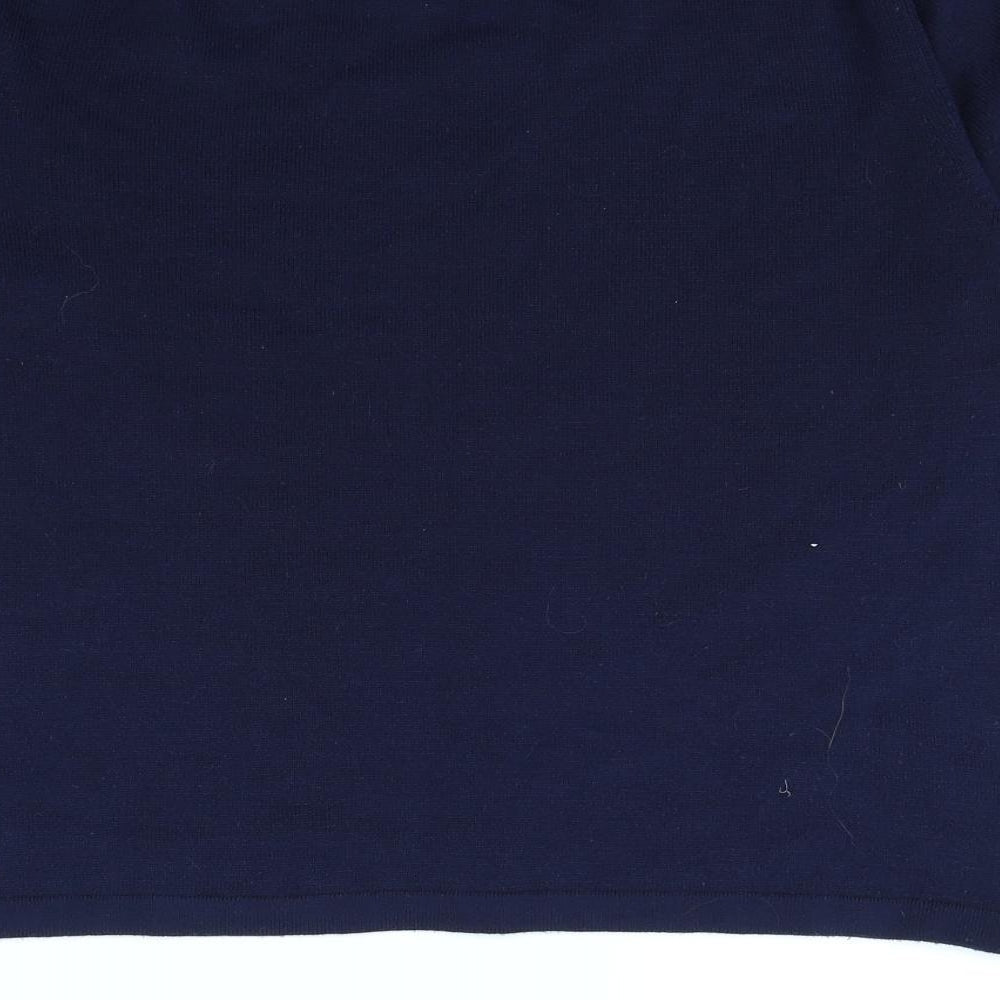 Janique Womens Blue   Pullover Jumper Size M