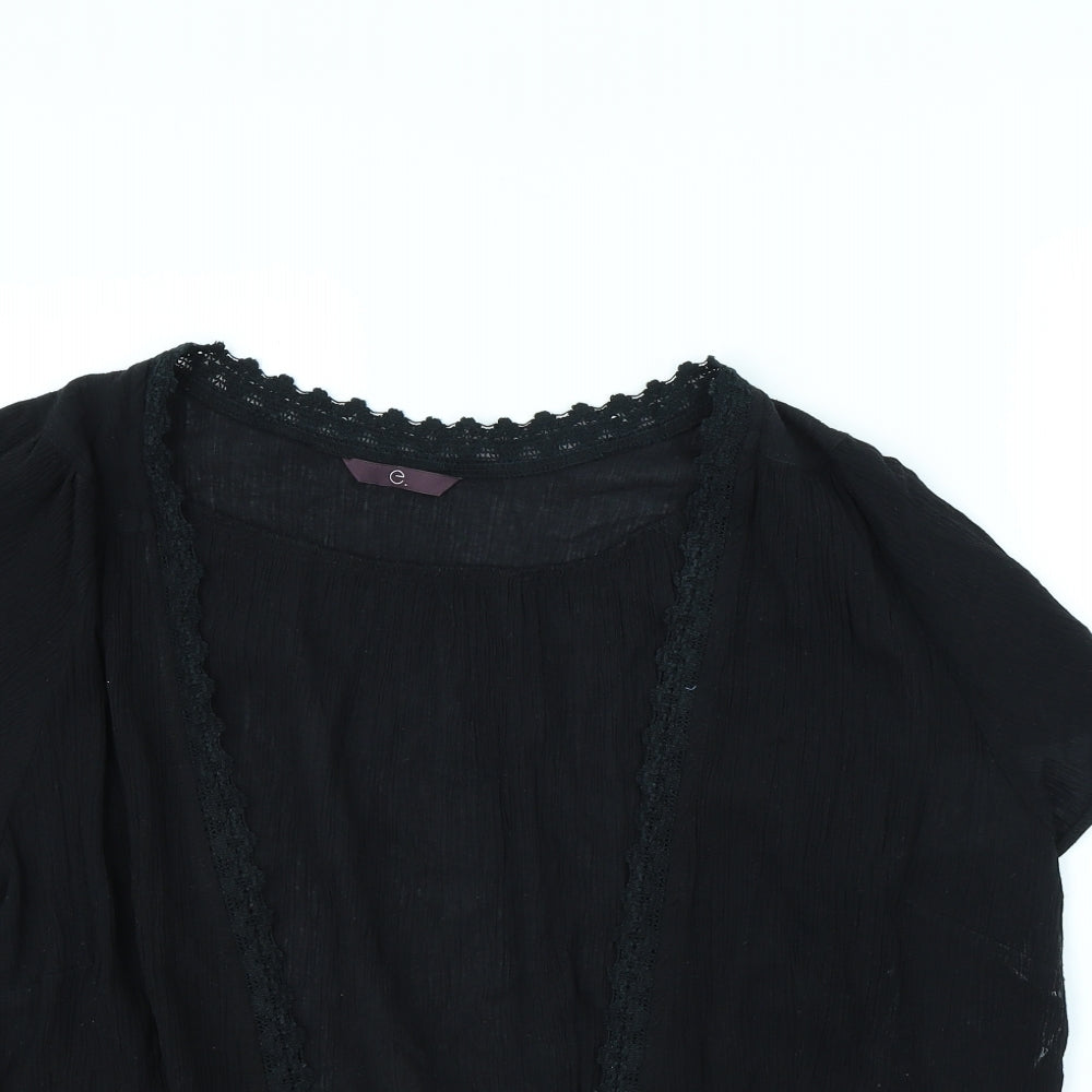 Evans Womens Black   Jacket  Size 26