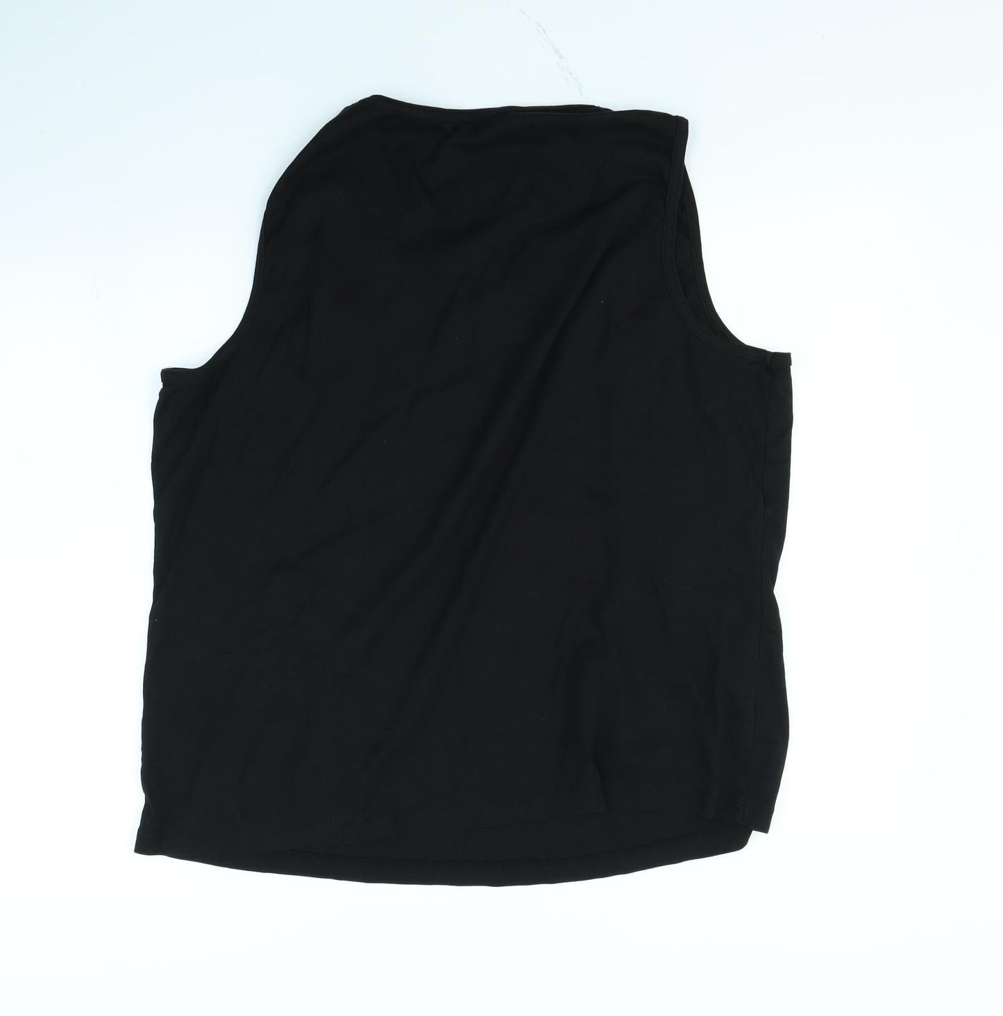 Womens UK Size XL Bonmarché Black Basic Tank
