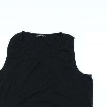 Womens UK Size XL Bonmarché Black Basic Tank