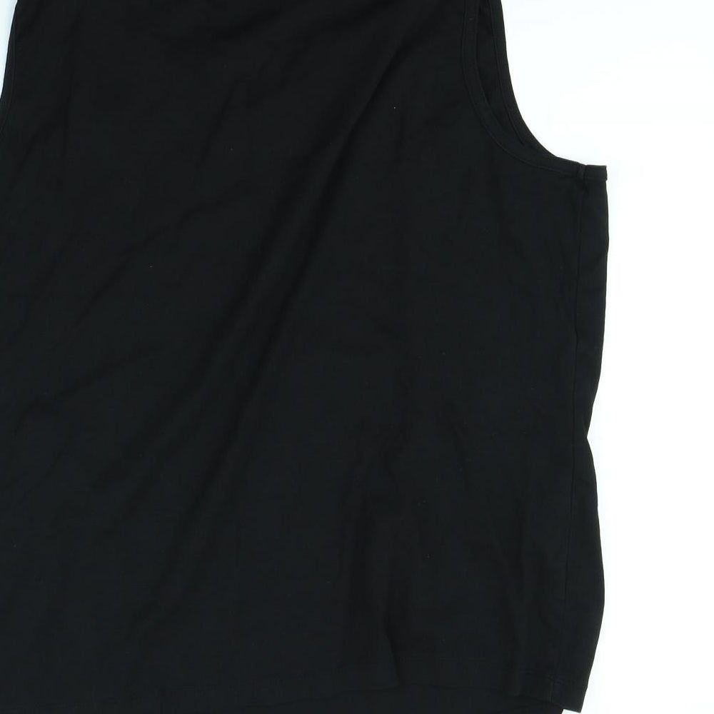 Womens UK Size XL Bonmarché Black Basic Tank