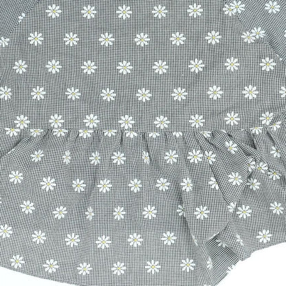 Shein   Womens Black Check  Basic Blouse Size XL