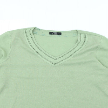 bm  Womens Green   Pullover Jumper Size S