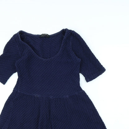 Dorothy Perkins Womens Blue   Fit & Flare  Size 8