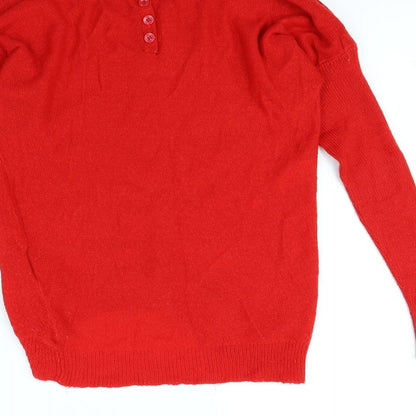 Vero Moda Womens Red   Pullover Jumper Size S