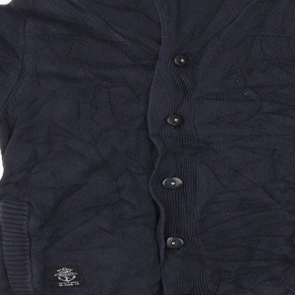 NEXT Mens Blue  Knit Cardigan Jumper Size S