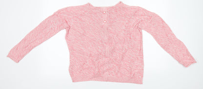 New Look Womens Pink  Knit Pullover Jumper Size S