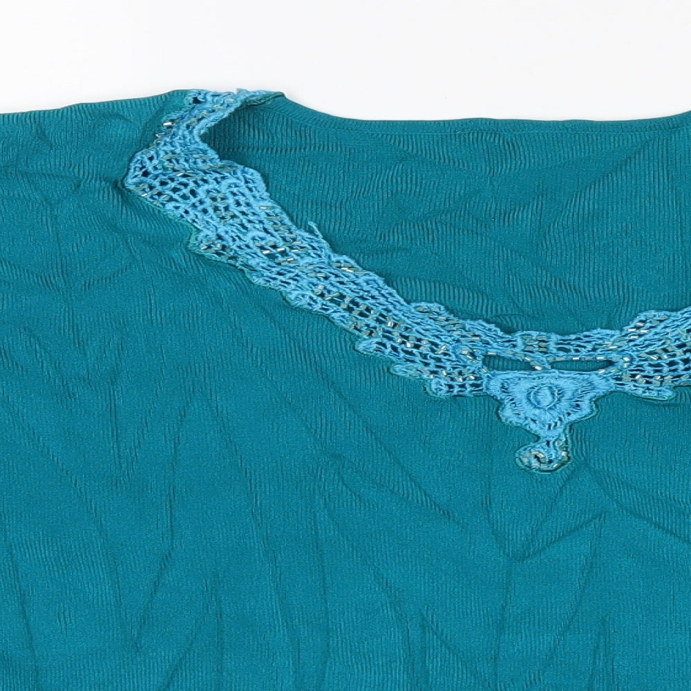 Womens UK Size S Roman Originals Blue Basic Blouse