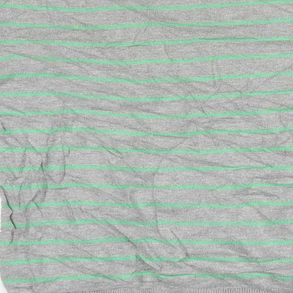 Gap Mens Grey Striped Knit Pullover Jumper Size S