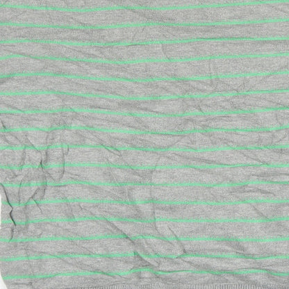 Gap Mens Grey Striped Knit Pullover Jumper Size S