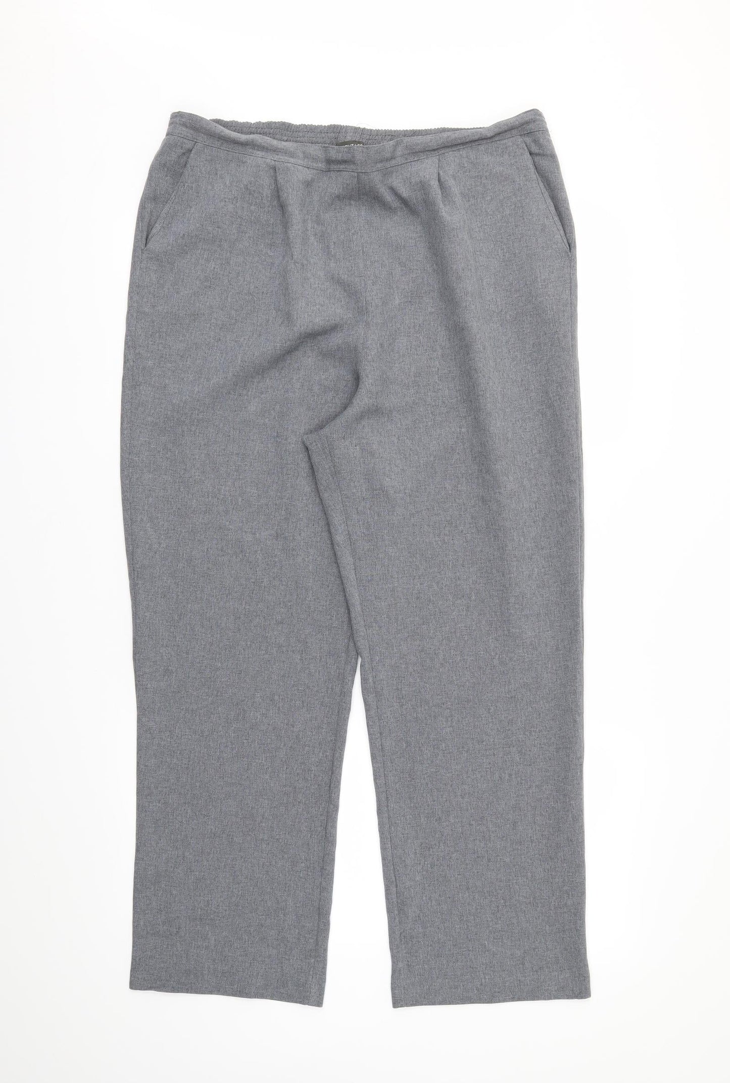 Womens UK Size 16 Bonmarché Regular Fit  Grey Trousers