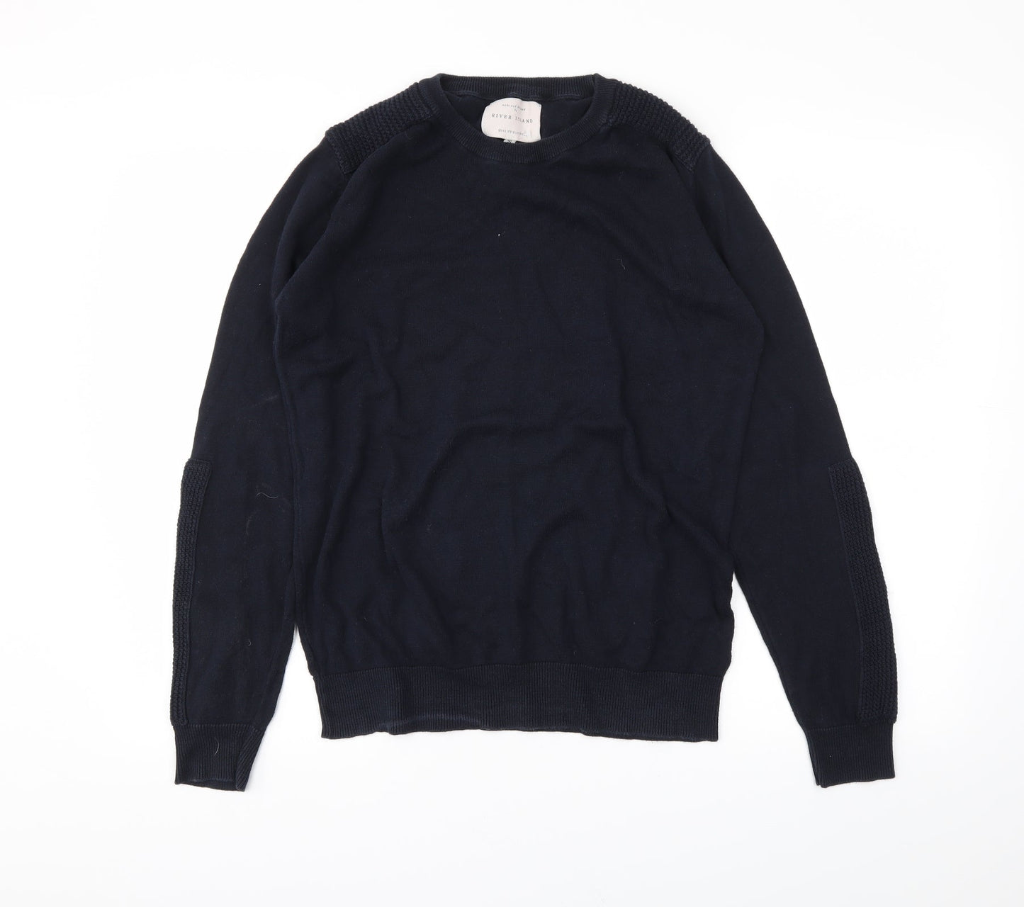 River Island Mens Blue   Pullover Jumper Size S