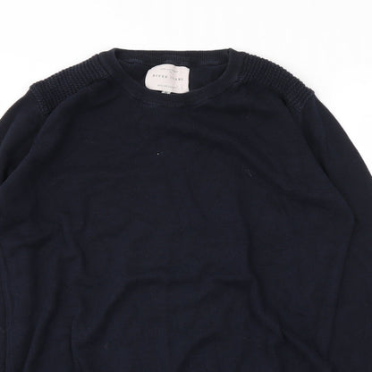 River Island Mens Blue   Pullover Jumper Size S