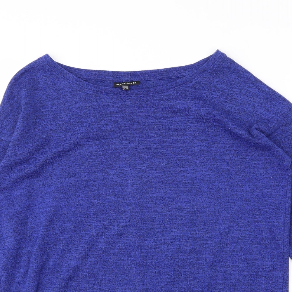 Warehouse Womens Blue   Tunic T-Shirt Size 10