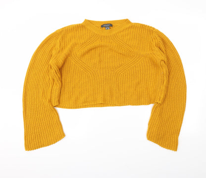 Primark Womens Yellow   Pullover Jumper Size S