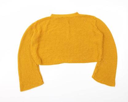 Primark Womens Yellow   Pullover Jumper Size S