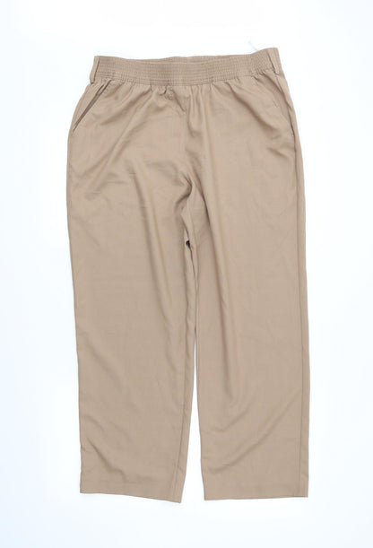 prewrn Womens Brown   Trousers  Size 18 L24 in
