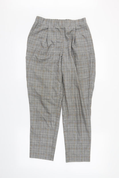 newlook Womens Green Plaid  Trousers  Size 10 L24 in