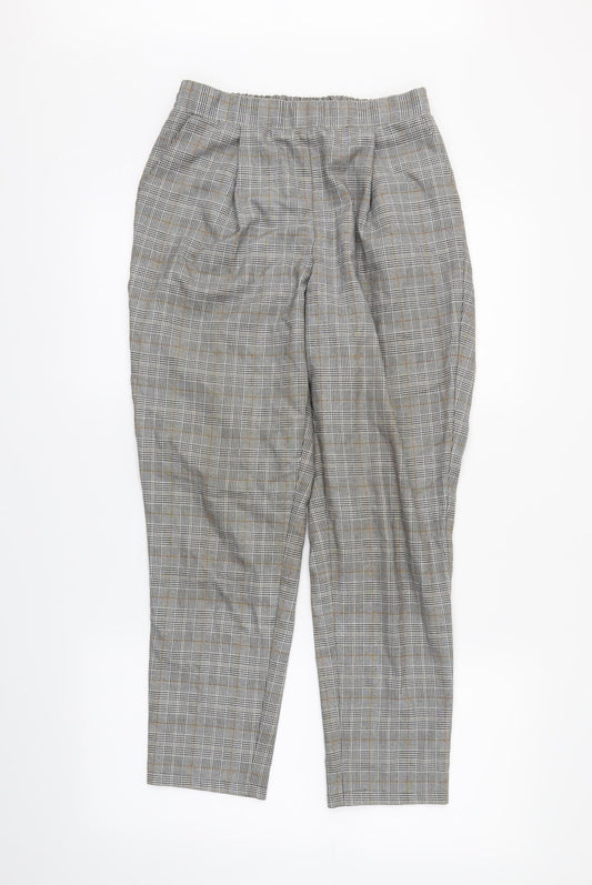 newlook Womens Green Plaid  Trousers  Size 10 L24 in
