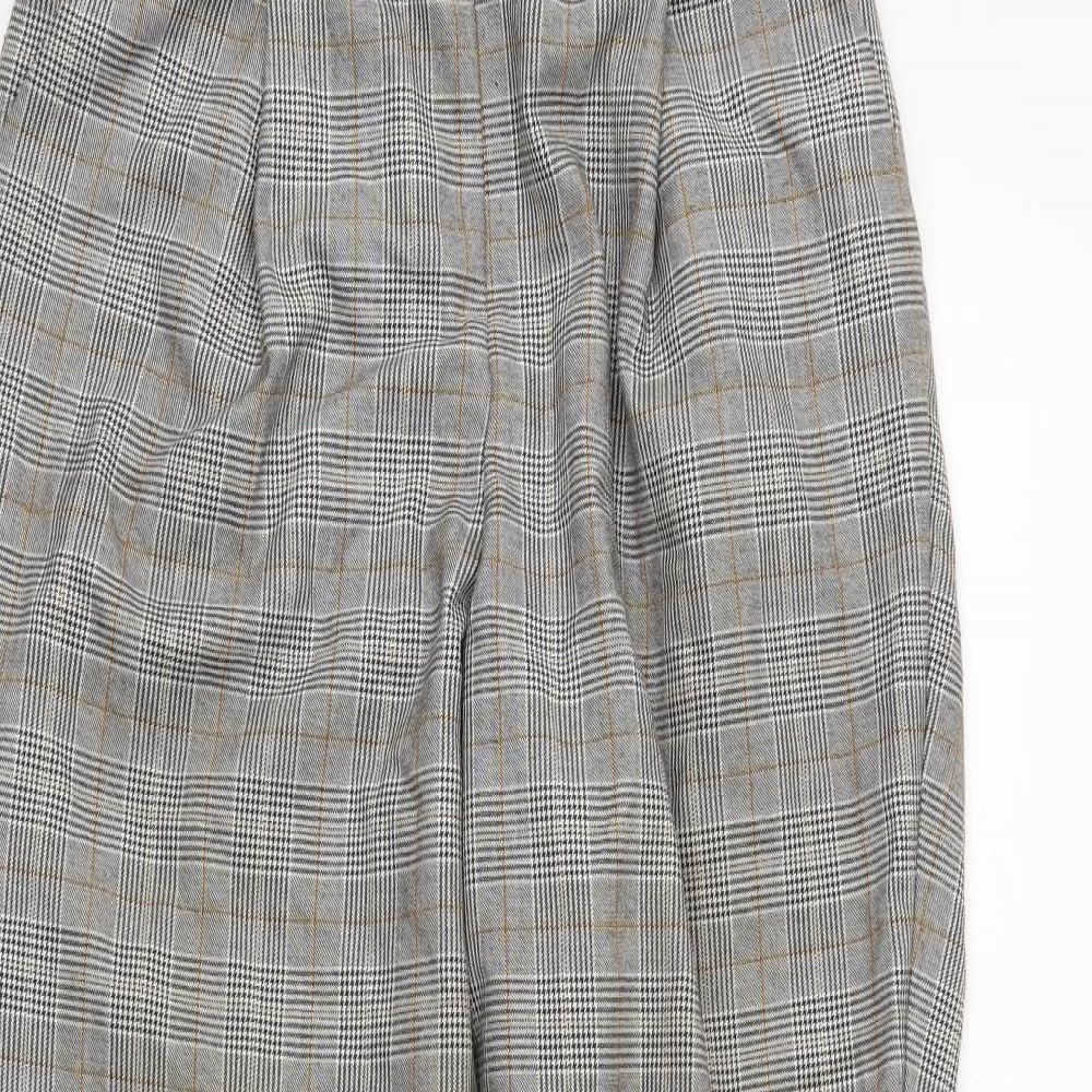 newlook Womens Green Plaid  Trousers  Size 10 L24 in