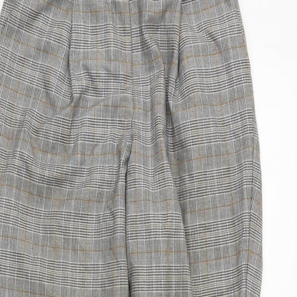 newlook Womens Green Plaid  Trousers  Size 10 L24 in