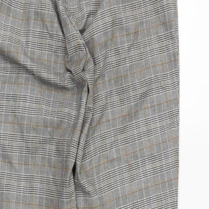 newlook Womens Green Plaid  Trousers  Size 10 L24 in