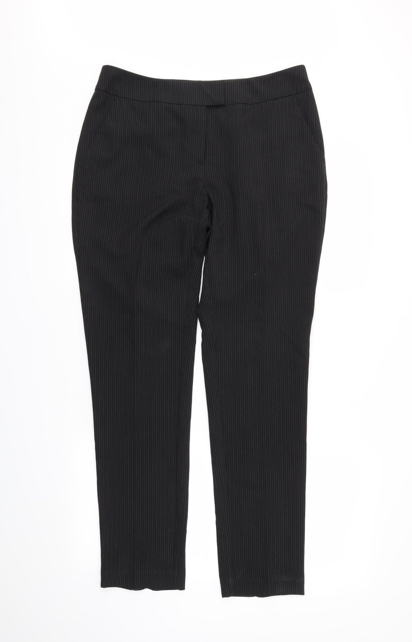 Womens UK Size 12 Papaya Regular Fit  Black Trousers
