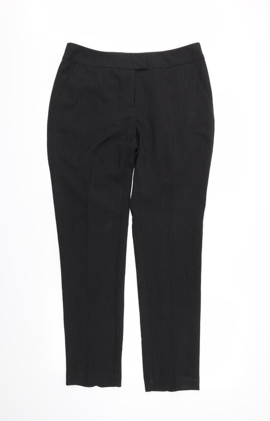 Womens UK Size 12 Papaya Regular Fit  Black Trousers
