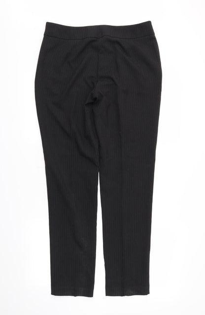Womens UK Size 12 Papaya Regular Fit  Black Trousers