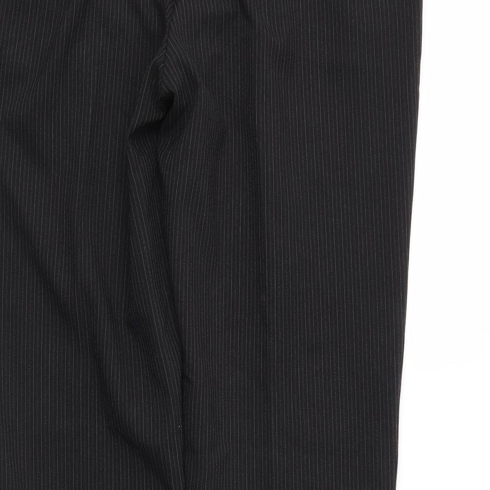 Womens UK Size 12 Papaya Regular Fit  Black Trousers