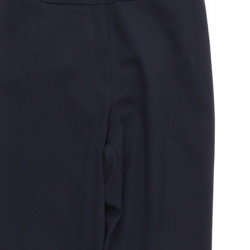 Womens UK Size 10 M&S Regular Fit  Blue Trousers