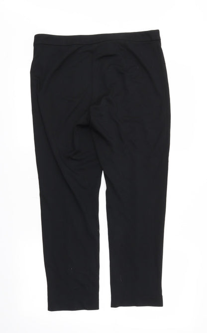 M&S Womens Black   Trousers  Size 12 L25 in