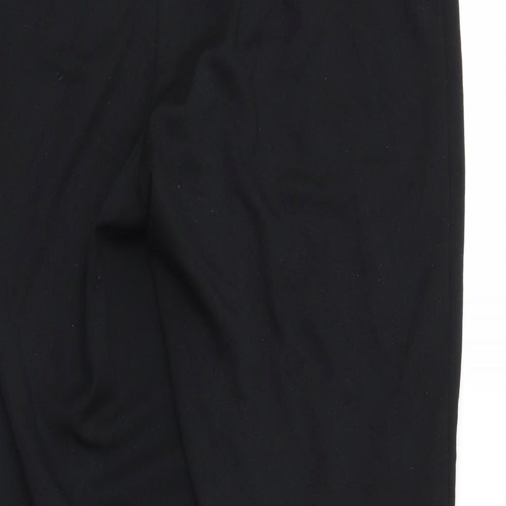 M&S Womens Black   Trousers  Size 12 L25 in
