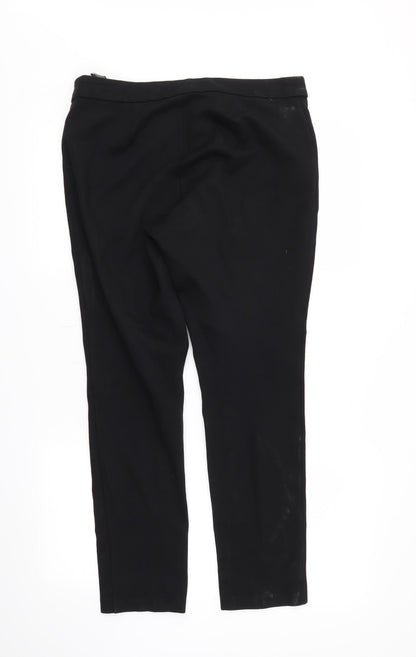 M&S Womens Black   Trousers  Size 12 L25 in