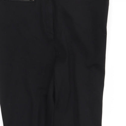 M&S Womens Black   Trousers  Size 12 L25 in