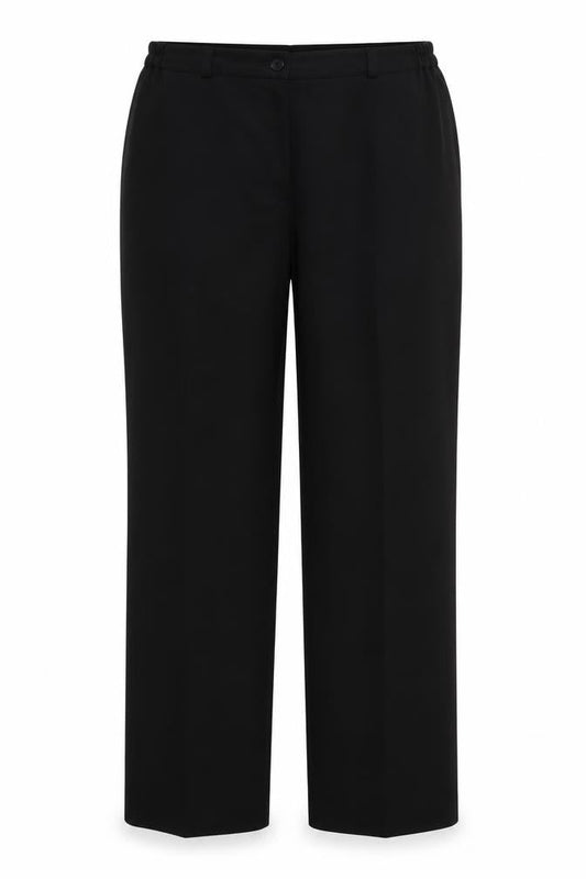 Womens UK Size 14 BASSINI Regular Fit  Black Trousers