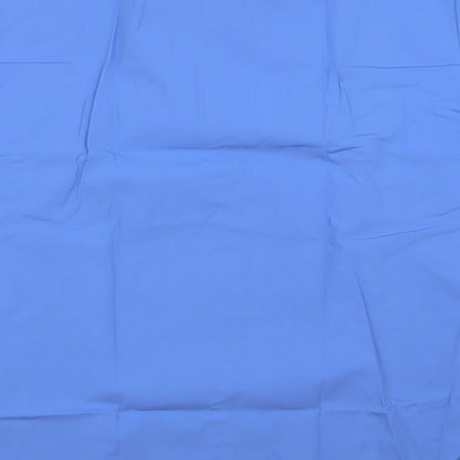 Mens UK Size 17 disley Blue  Button-Up Short Sleeve Casual Shirt