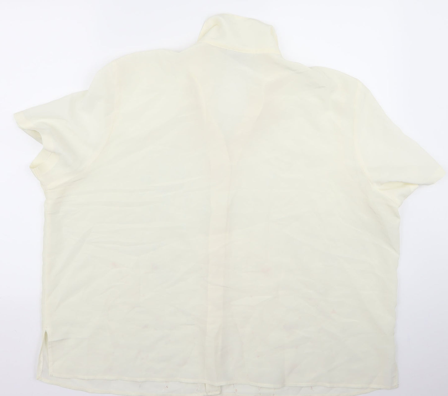 sara o neal Womens White   Basic Button-Up Size 16