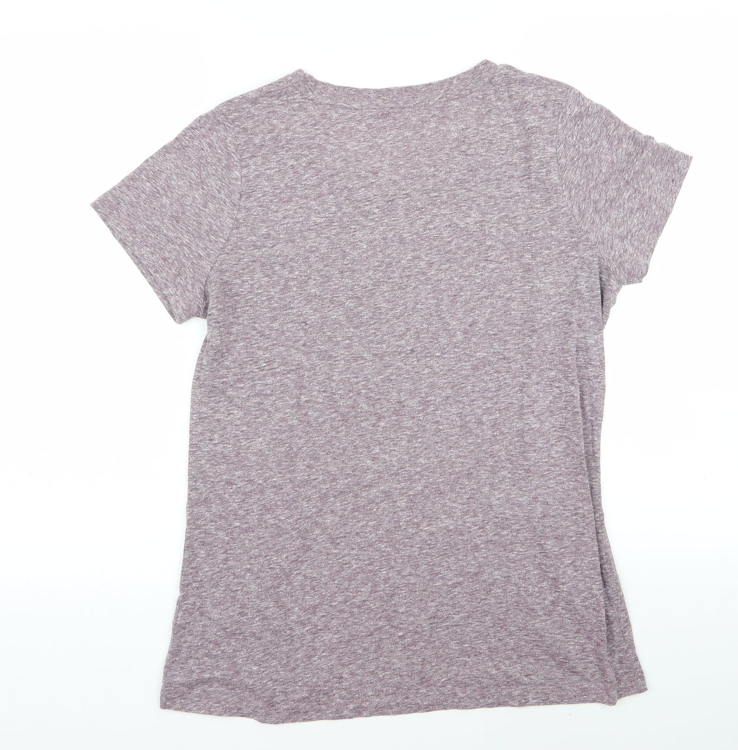 Womens UK Size L Mossimo Purple Basic T-Shirt