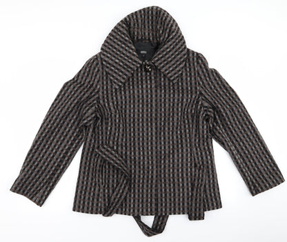 Womens UK Size 14 m&s Brown Overcoat