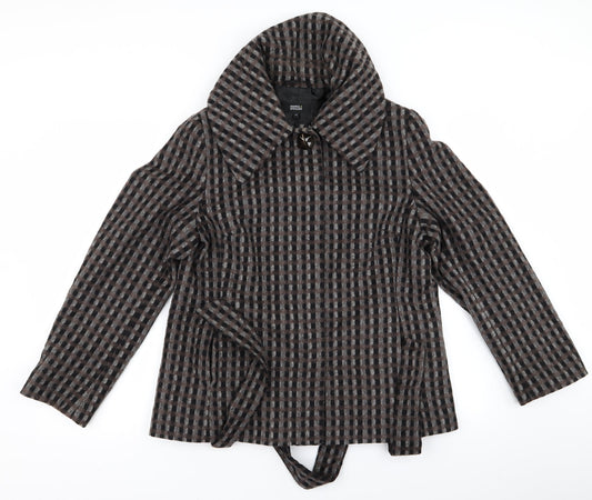 Womens UK Size 14 m&s Brown Overcoat