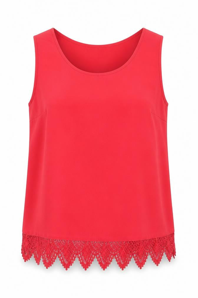 Womens UK Size 10 Peacocks Red Basic Blouse
