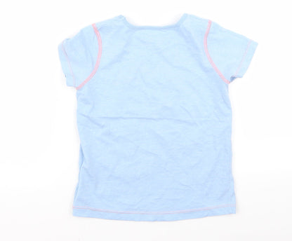 Nutmeg Girls Blue   Basic T-Shirt Size 5 Years